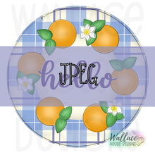 Load image into Gallery viewer, Orange Hello Wreath JPEG