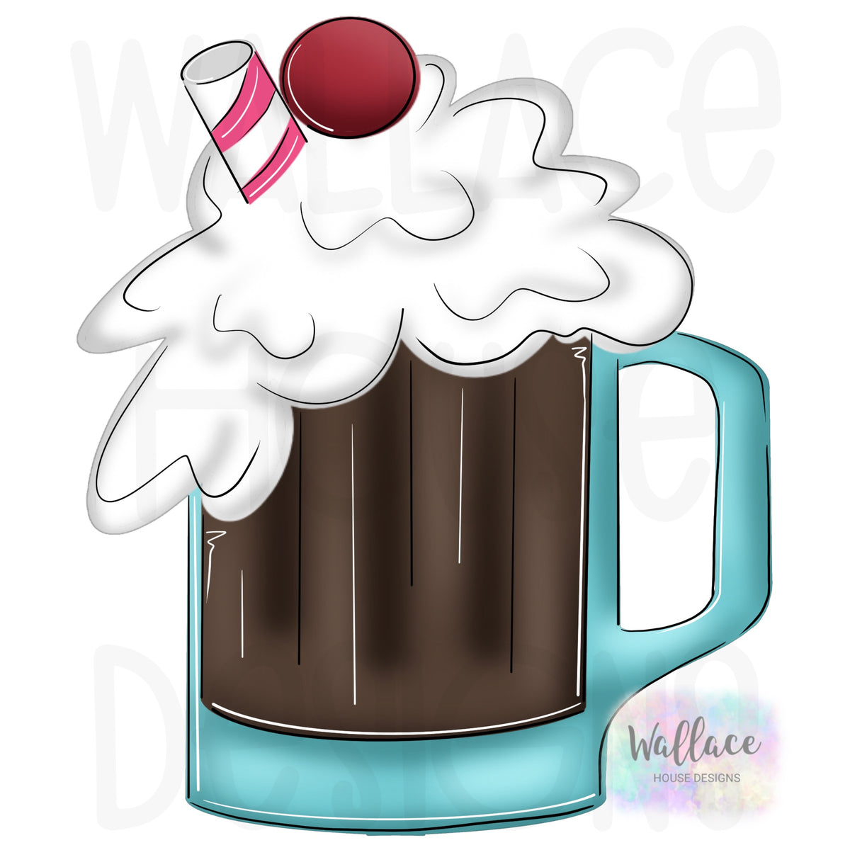 Root Beer Float Printable Template Wallacehousedesigns