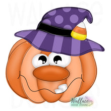 Load image into Gallery viewer, Witch Hat Jack O Lantern JPEG