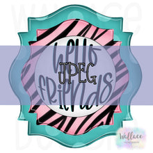 Load image into Gallery viewer, Hello Friends Zebra Frame JPEG