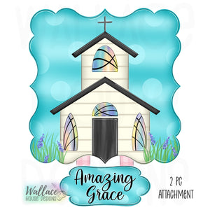 Amazing Grace Chapel 2 pc. Printable Template
