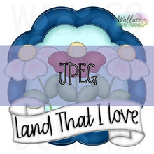 Load image into Gallery viewer, Land That I Love Scalloped Frame JPEG
