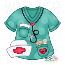 Load image into Gallery viewer, Nurse Scrub Top JPEG