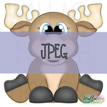 Load image into Gallery viewer, Adorable Little Moose JPEG