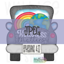 Load image into Gallery viewer, Kindness Matters Rainbow Truck Bed JPEG