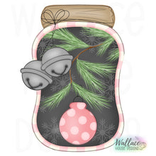 Load image into Gallery viewer, Jingle Bells Mason Jar Ornament JPEG