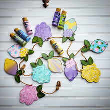 Load image into Gallery viewer, Floral Lemon Garland Template