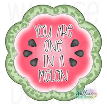 Load image into Gallery viewer, One in a Melon Scalloped Frame JPEG