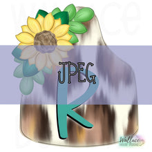 Load image into Gallery viewer, Sunflower Cow Tag JPEG