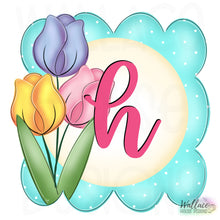 Load image into Gallery viewer, Tulip Scalloped Frame JPEG
