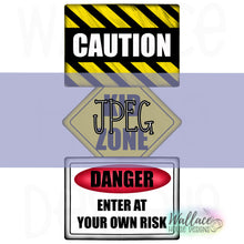 Load image into Gallery viewer, Kid Zone Caution Sign JPEG