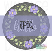 Load image into Gallery viewer, Wreath Full of Posies Round JPEG