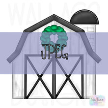 Load image into Gallery viewer, Winter Farmhouse Barn JPEG