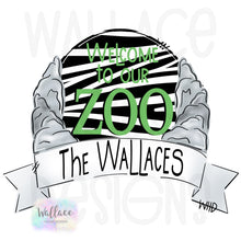 Load image into Gallery viewer, Welcome to Our Zoo Printable Template