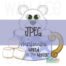 Load image into Gallery viewer, Marshmallow World Polar Bear Mug JPEG