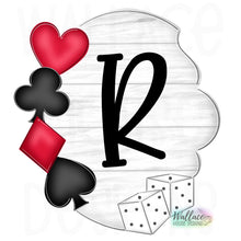 Load image into Gallery viewer, Poker Monogram Frame JPEG