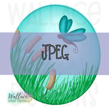 Load image into Gallery viewer, Dragonfly Thistle Round JPEG