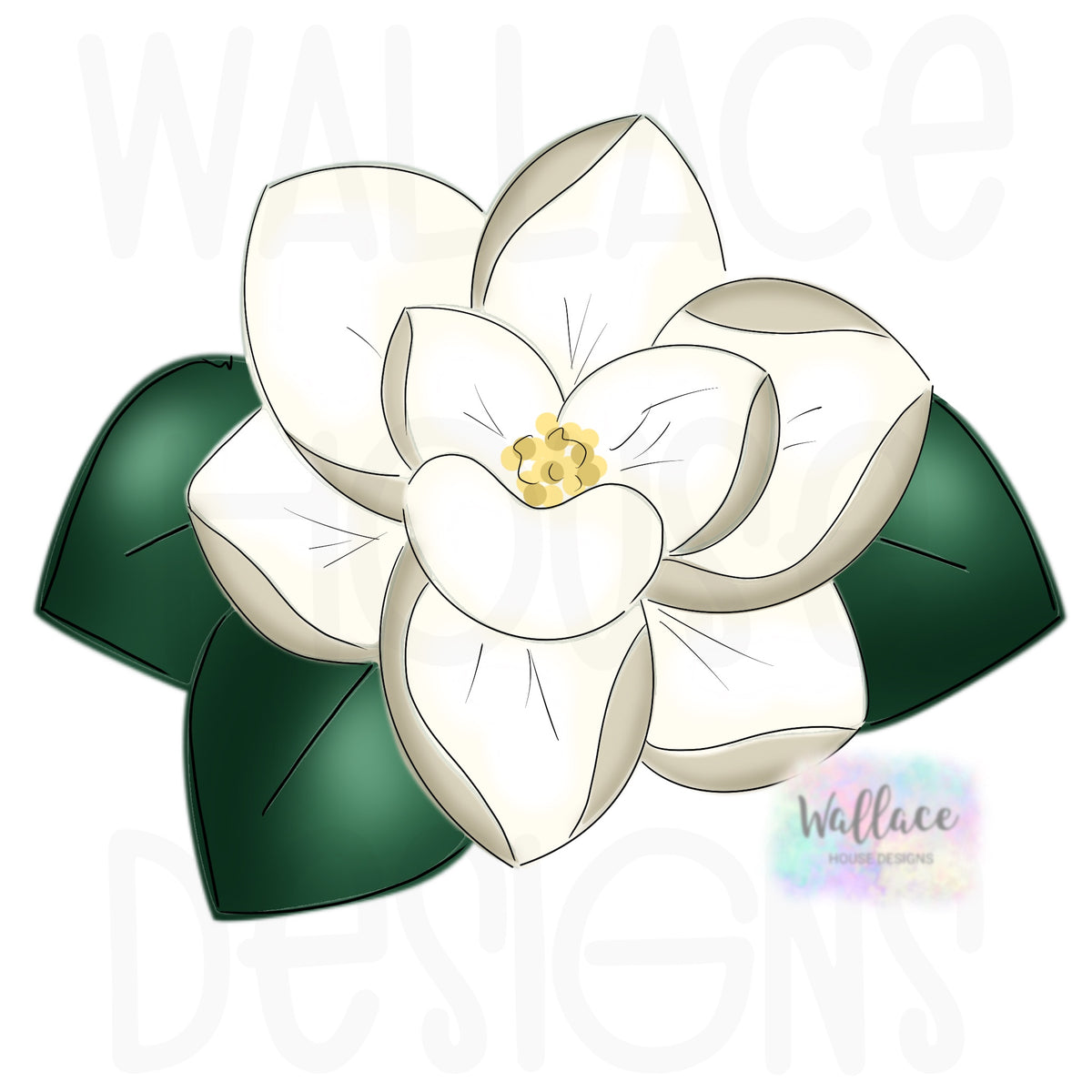 Magnolia Printable Template Wallacehousedesigns