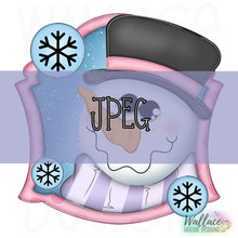 Load image into Gallery viewer, Jolly Snowman Frame JPEG