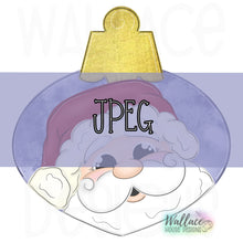 Load image into Gallery viewer, Jolly Santa Christmas Ornament JPEG
