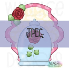 Load image into Gallery viewer, Fairytale Floral Frame JPEG