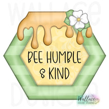Load image into Gallery viewer, Bee Humble and Kind Hexagon Frame JPEG
