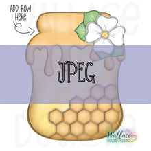 Load image into Gallery viewer, Honeycomb Whimsical Mason Jar JPEG