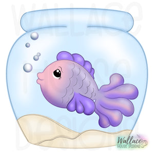 Beta Fish Bowl Printable Template