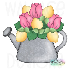 Tulips and Lemons Watering Can JPEG