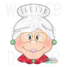 Load image into Gallery viewer, Mrs Claus with Glasses JPEG
