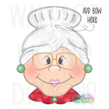 Load image into Gallery viewer, Mrs Claus with Glasses JPEG
