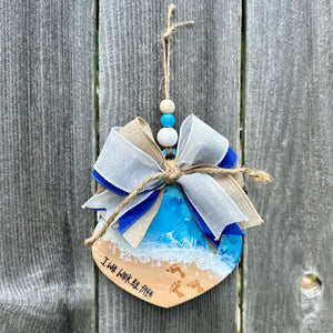 I Will Walk By Faith Beachy Ornament