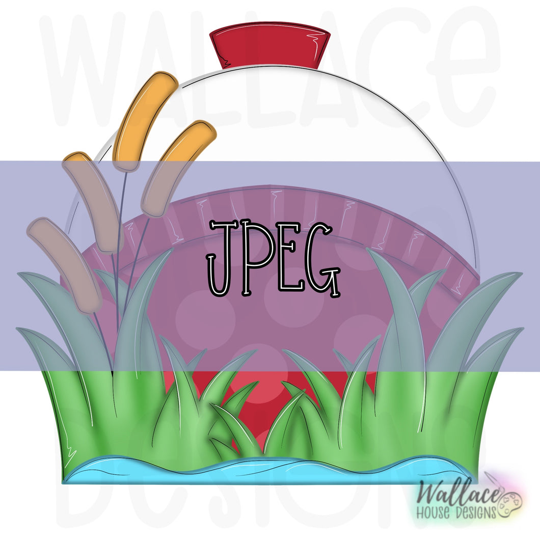 Fishing Bobber in the Grass JPEG