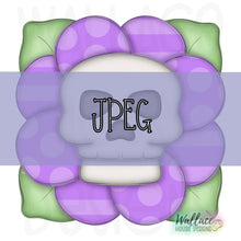 Load image into Gallery viewer, Retro Flower Halloween Skull JPEG
