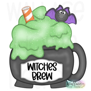 Witches Brew Coffee Mug Printable Template