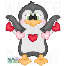 Load image into Gallery viewer, Valentine Heart Penguin JPEG
