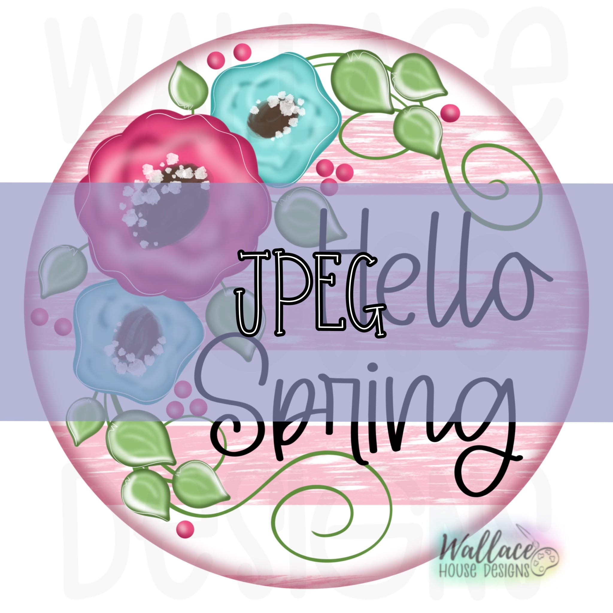 Hello Spring Farmhouse Round Virtual Paint Party – wallacehousedesigns