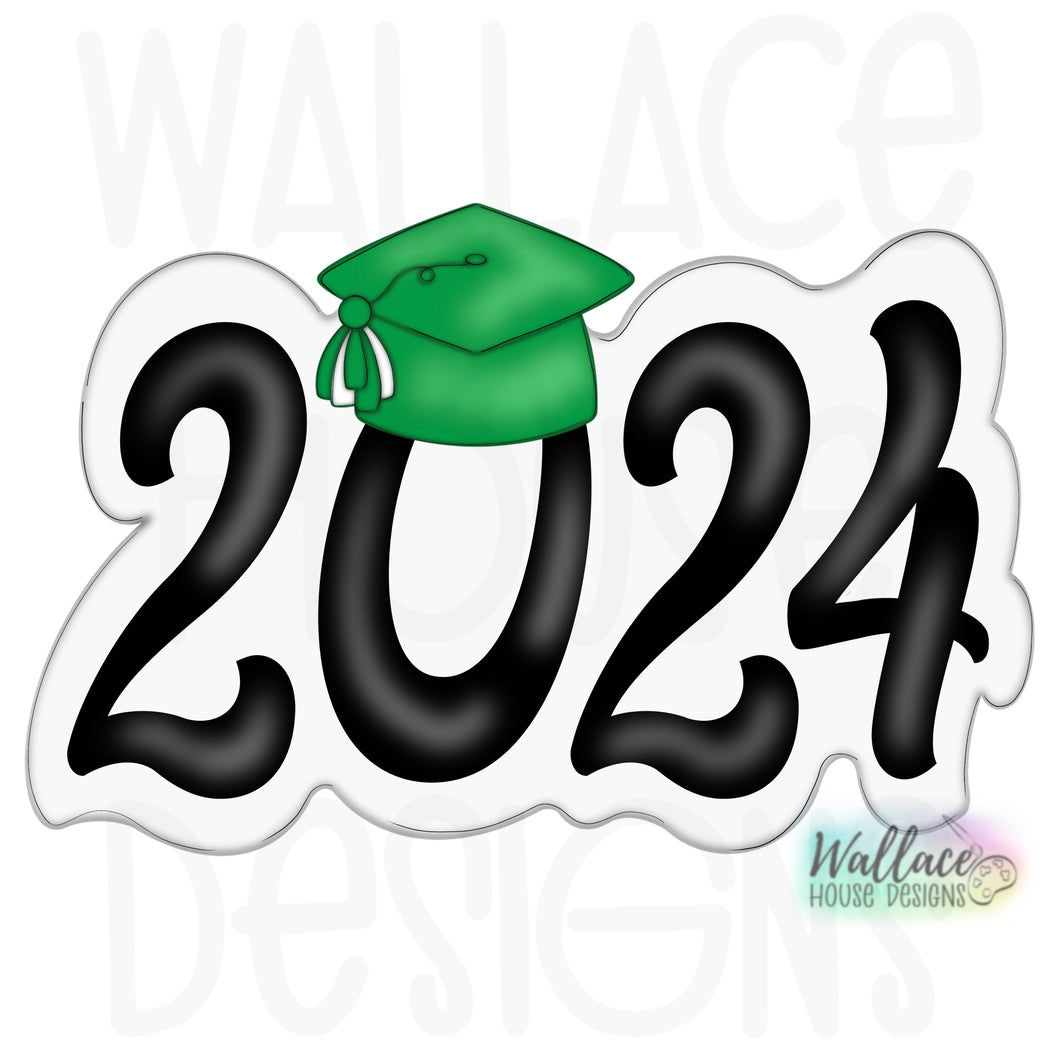 2024 Graduation Hat Printable Template