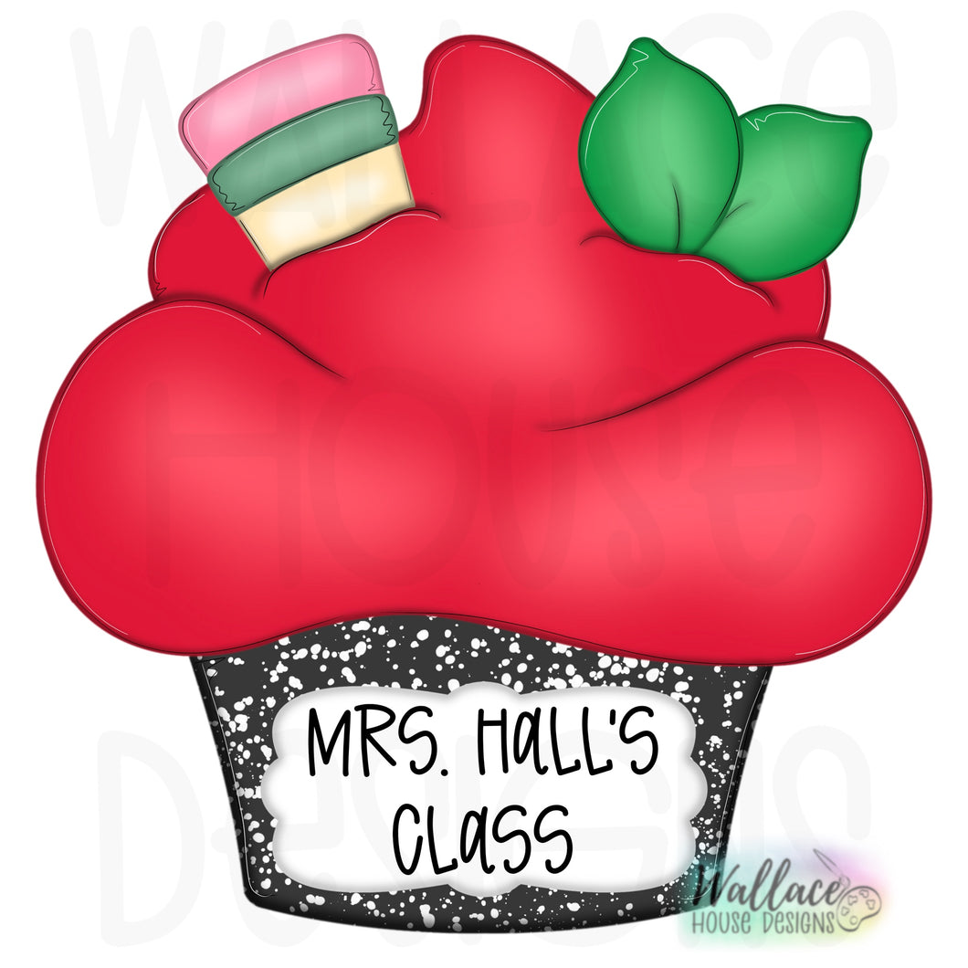 Back to School Cupcake Printable Template