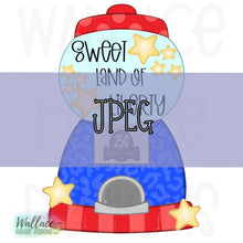 Load image into Gallery viewer, Sweet Land of Liberty Patriotic Gumball Machine JPEG
