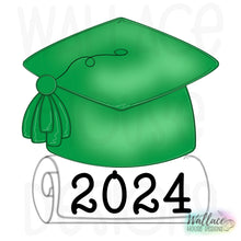 Load image into Gallery viewer, Graduation Hat Diploma JPEG
