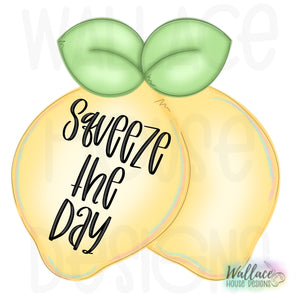 Squeeze The Day Lemons Double Tag Printable Template