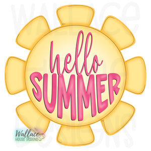 Hello Summer Sun Printable Template