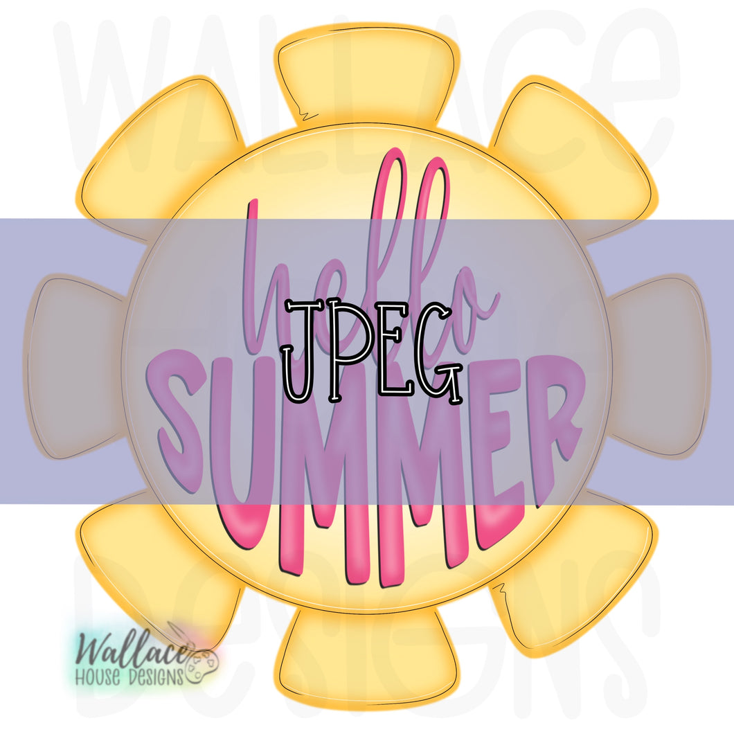 Hello Summer Sun JPEG