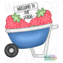 Load image into Gallery viewer, Strawberry Patch Wheelbarrow JPEG
