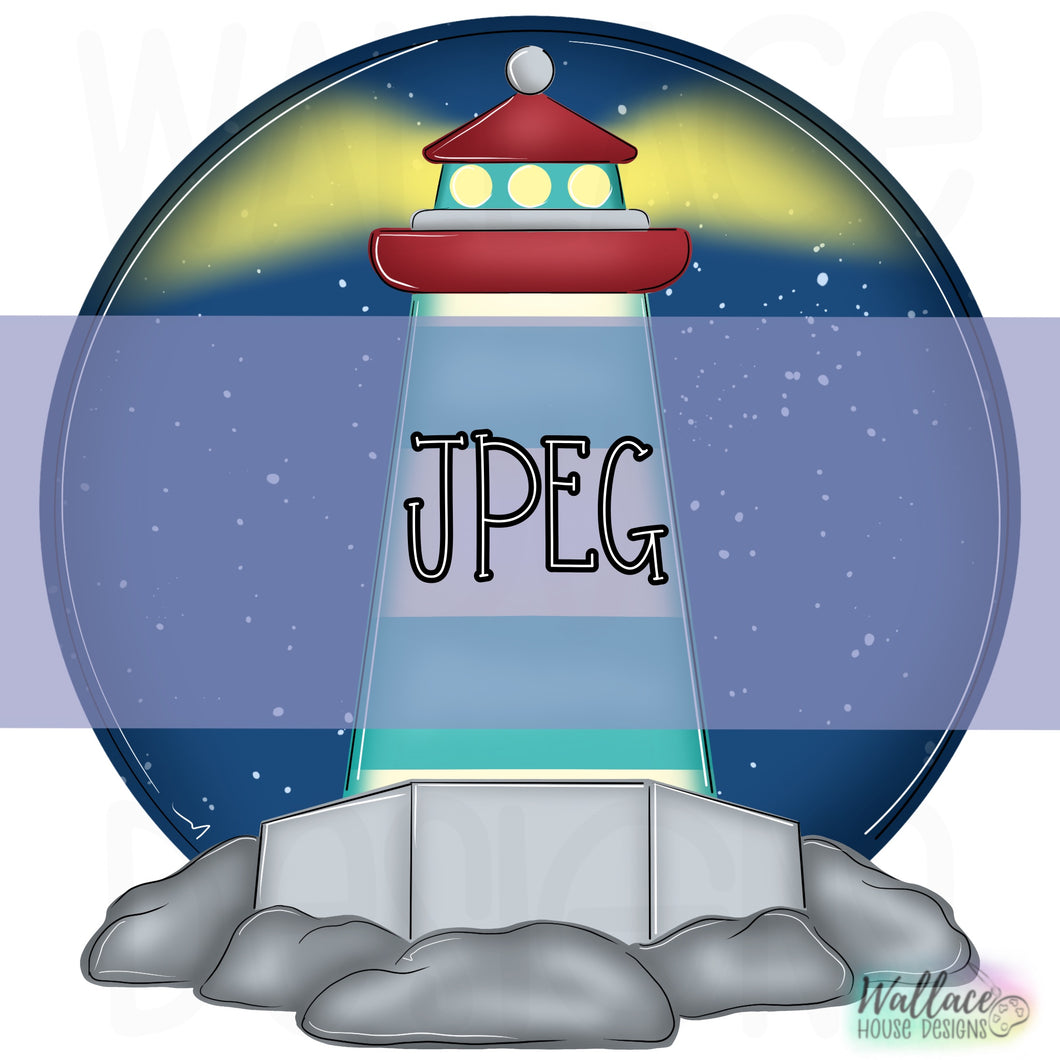 Lighthouse Round JPEG