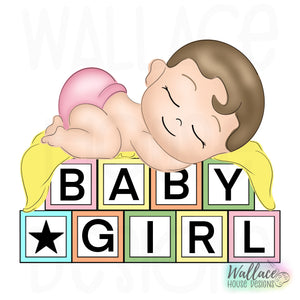 Baby Boy/Girl Toy Blocks Printable Template