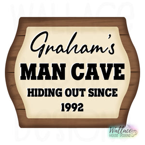 Man Cave Hiding Out Frame JPEG