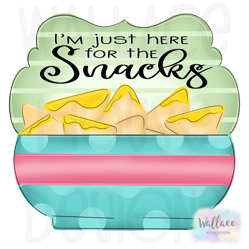 Just Here for the Snacks Printable Template
