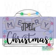 Load image into Gallery viewer, Merry Christmas Scrabble Tiles Frame JPEG

